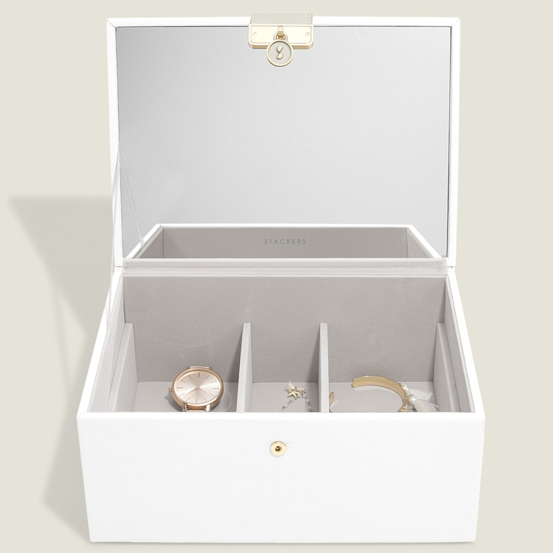 Thumbnail of Stackers White Luxury Jewellery Box image