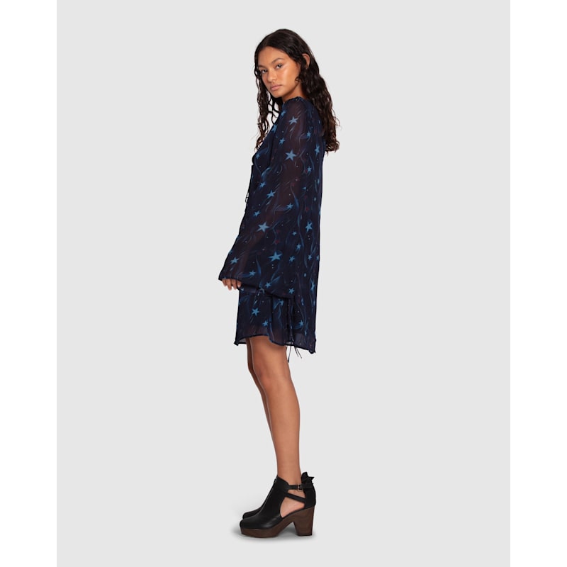 Thumbnail of Star Eyes Mini Dress - Star Print image