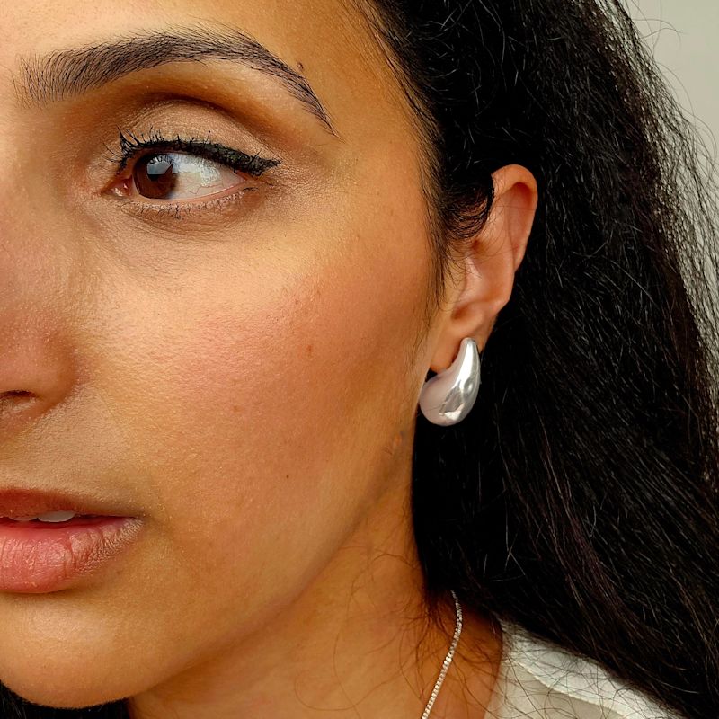 Thumbnail of Statement Sterling Silver Teardrop Earrings image