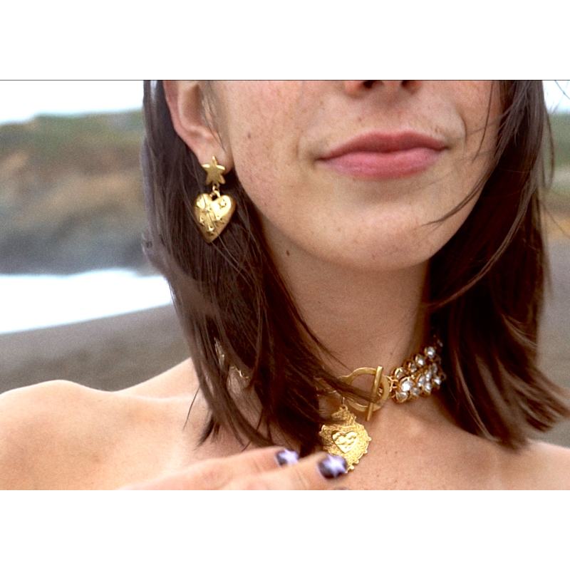 Thumbnail of Stella Star & Heart Earrings image