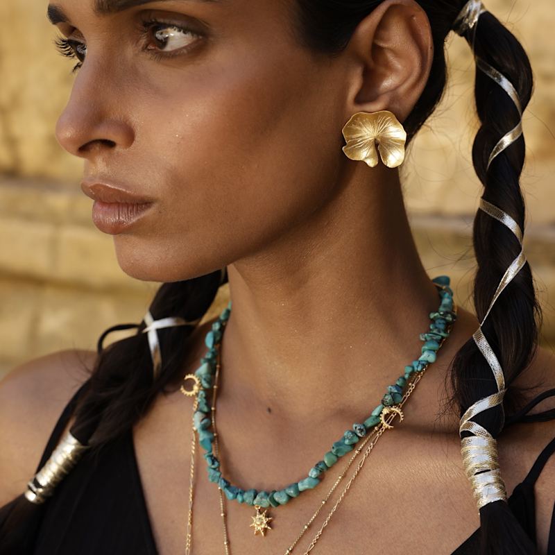 Thumbnail of Stellar Turquoise Necklace - Sterling Silver image