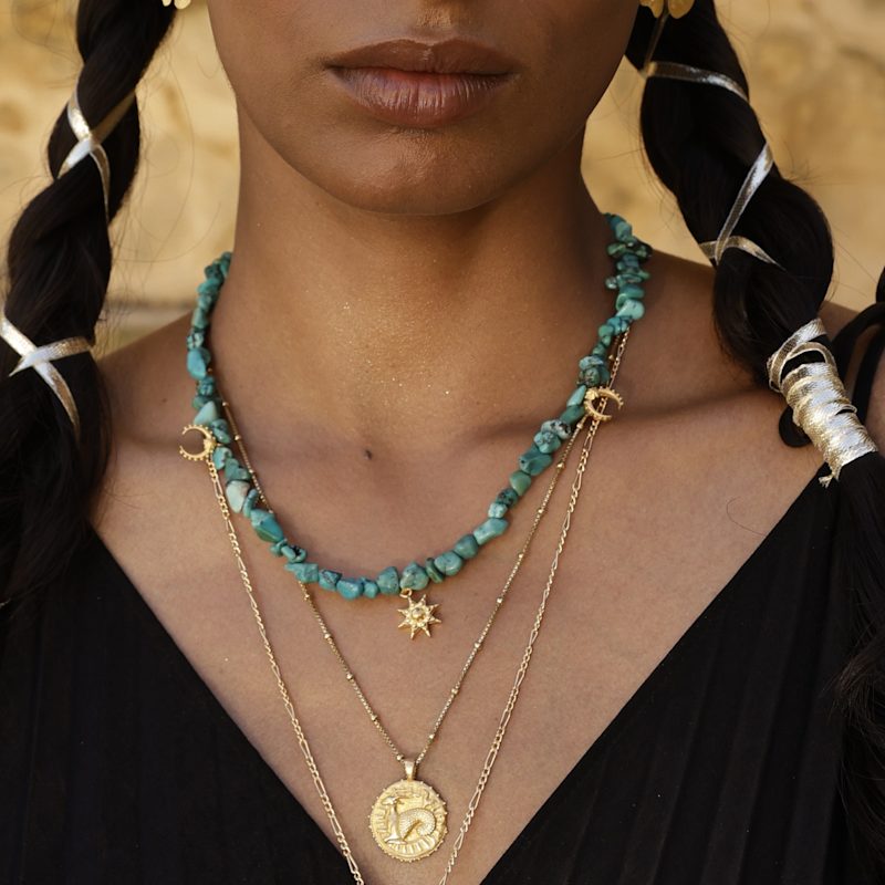Thumbnail of Stellar Turquoise Necklace - Sterling Silver image