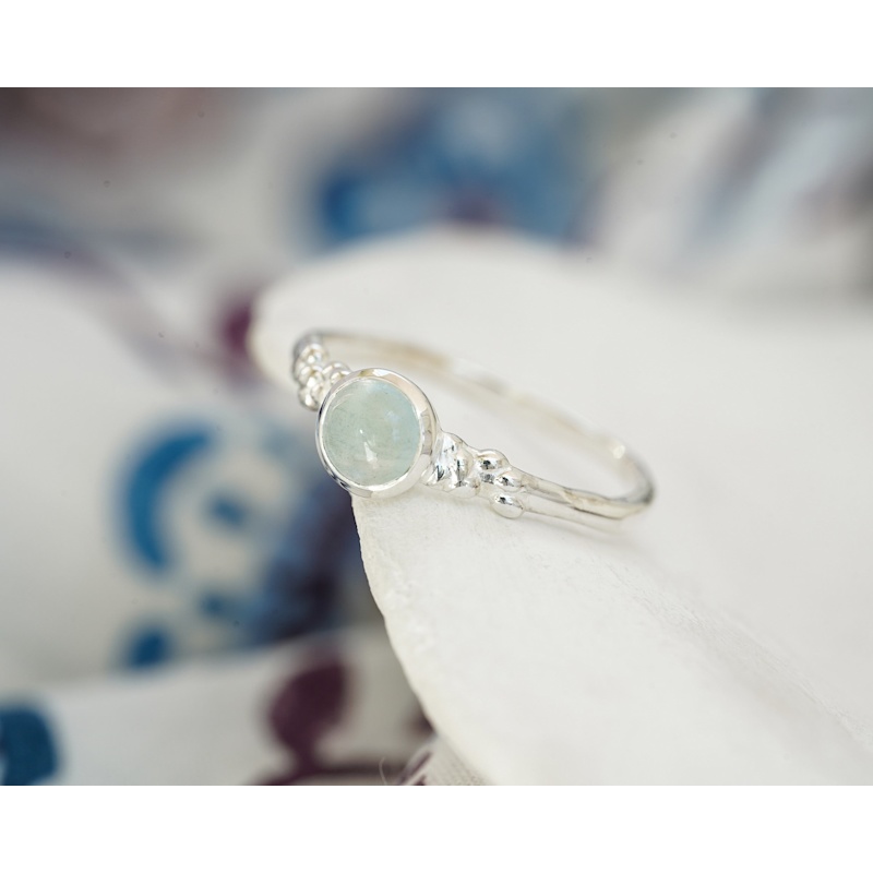 Thumbnail of Sterling Silver Aquamarine Ring image