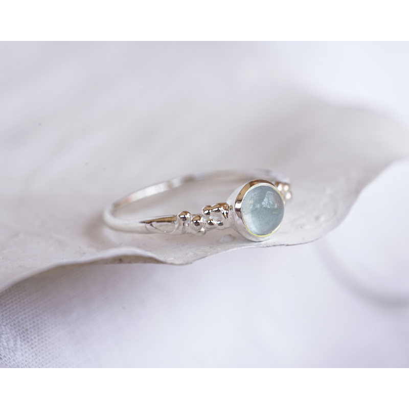 Thumbnail of Sterling Silver Aquamarine Ring image