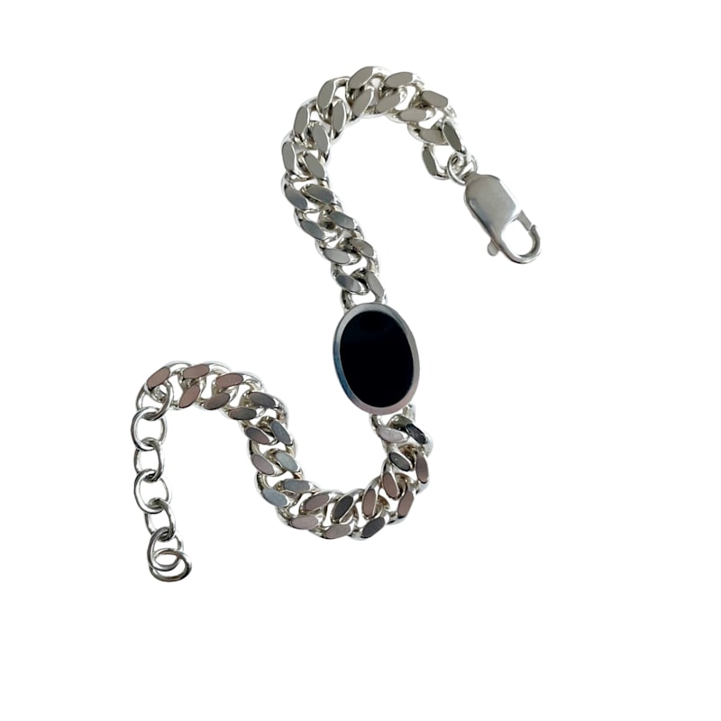 Thumbnail of Sterling Silver Black Onyx Bracelet image