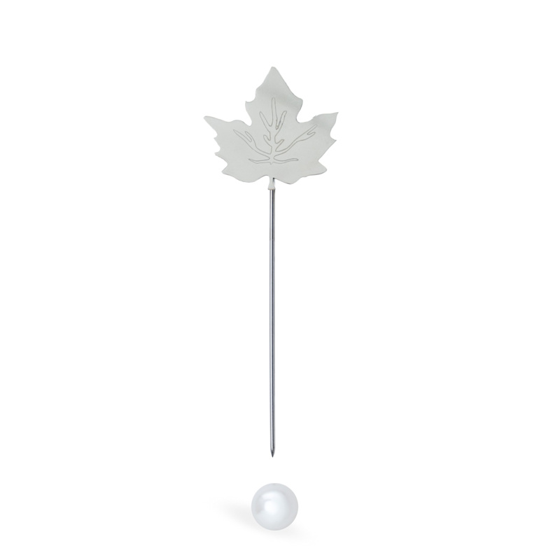 Thumbnail of Sterling Silver Brooch – Maple Leaf Silhouette image