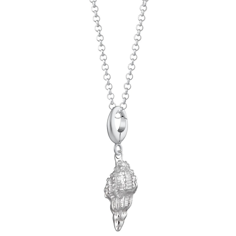 Thumbnail of Sterling Silver Conch Shell Charm Necklace image