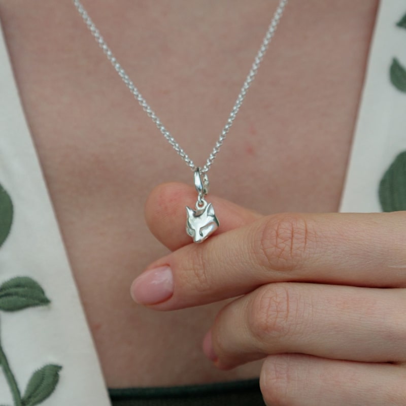 Thumbnail of Sterling Silver Fox Necklace image