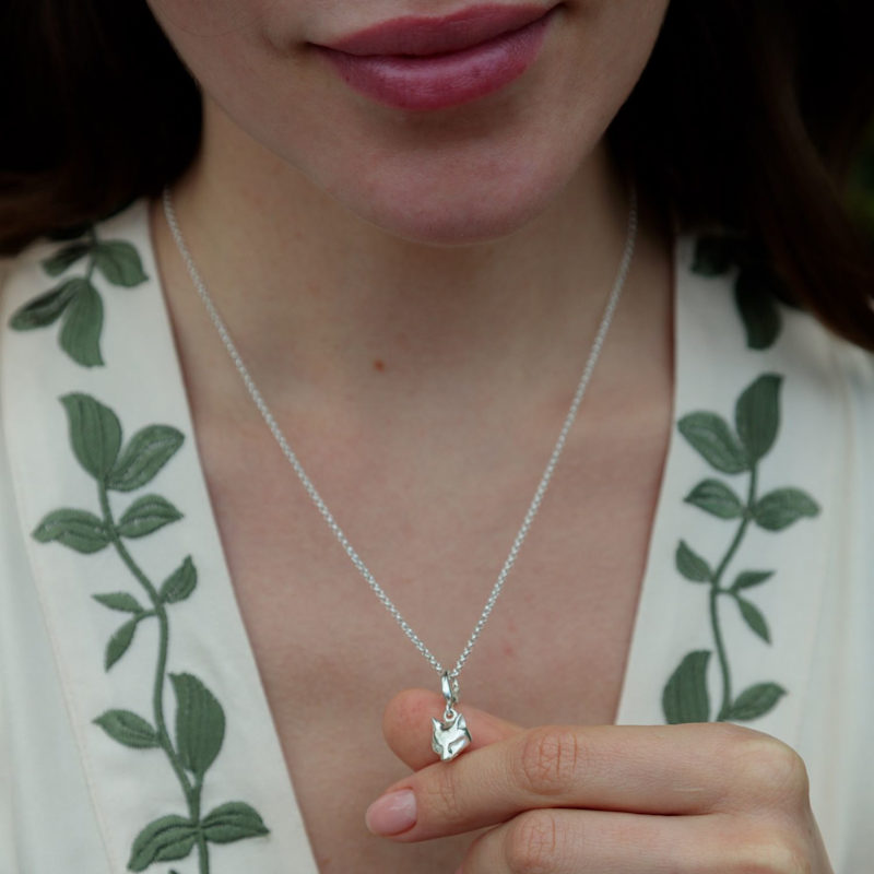 Thumbnail of Sterling Silver Fox Necklace image