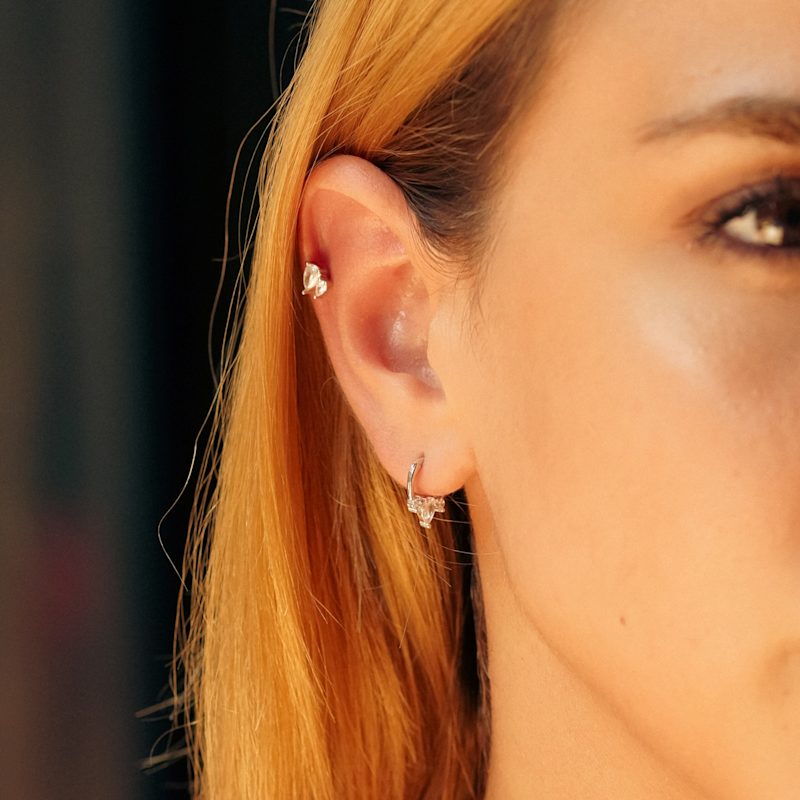 Thumbnail of Sterling Silver Helix Tragus Piercing - Silver image