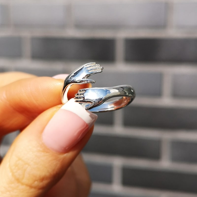 Thumbnail of Sterling Silver Hug Ring image