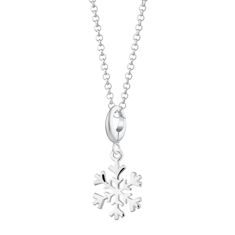 Thumbnail of Sterling Silver Snowflake Charm Necklace image
