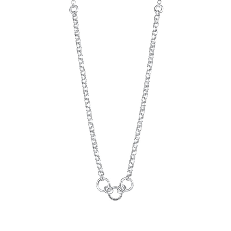 Thumbnail of Sterling Silver Trinity Charm Collector Necklace image