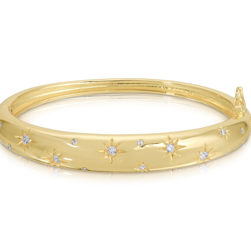 Thumbnail of Stevie Stars Bangle - Gold image