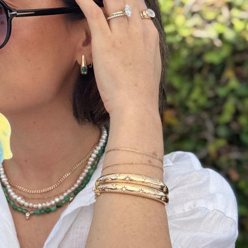 Thumbnail of Stevie Stars Bangle - Gold image