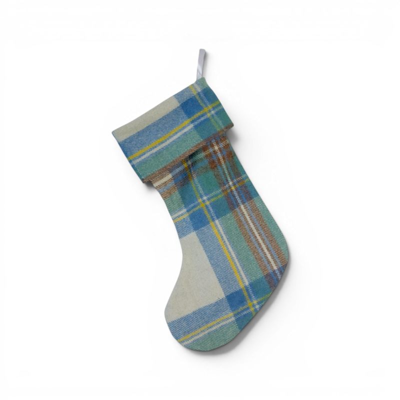 Thumbnail of Stewart Muted Blue - 100% Wool Christmas Stocking image