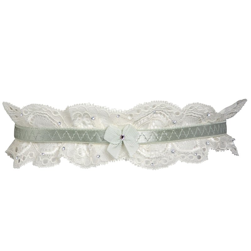 Thumbnail of Swarovski Crystal Bridal Garter image