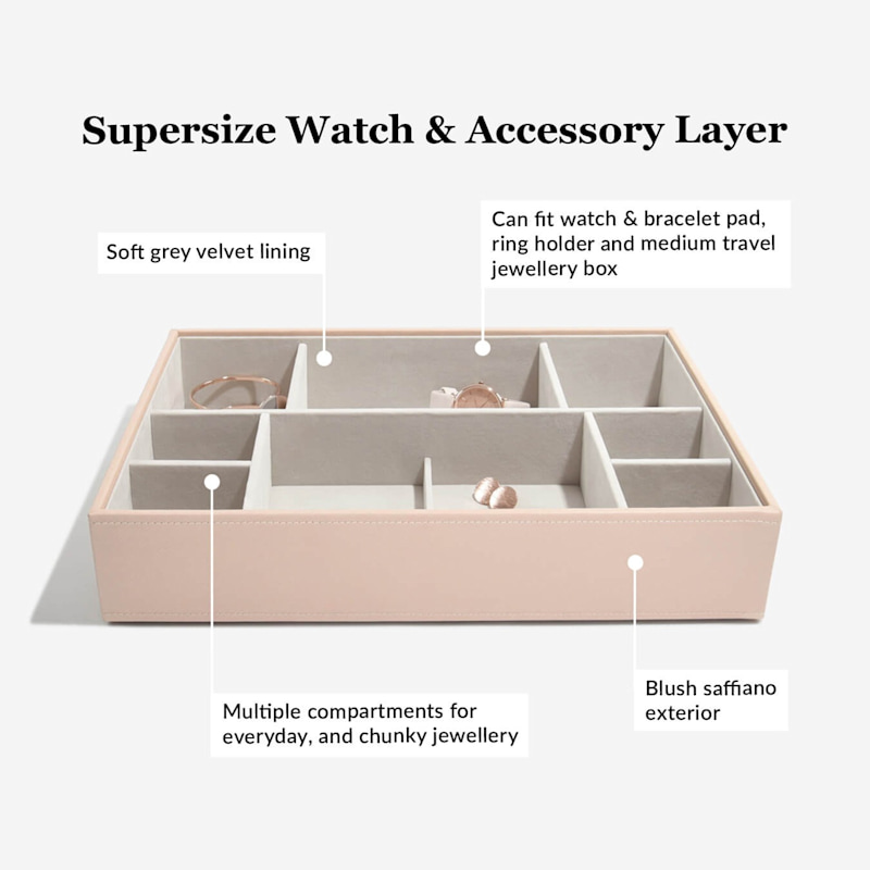 Thumbnail of Stackers Blush Pink Supersize Jewelry Box image