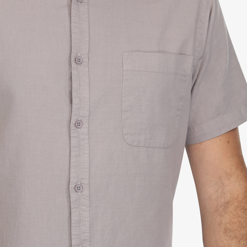 Thumbnail of Stone-Grey Washed Linen Shirt image