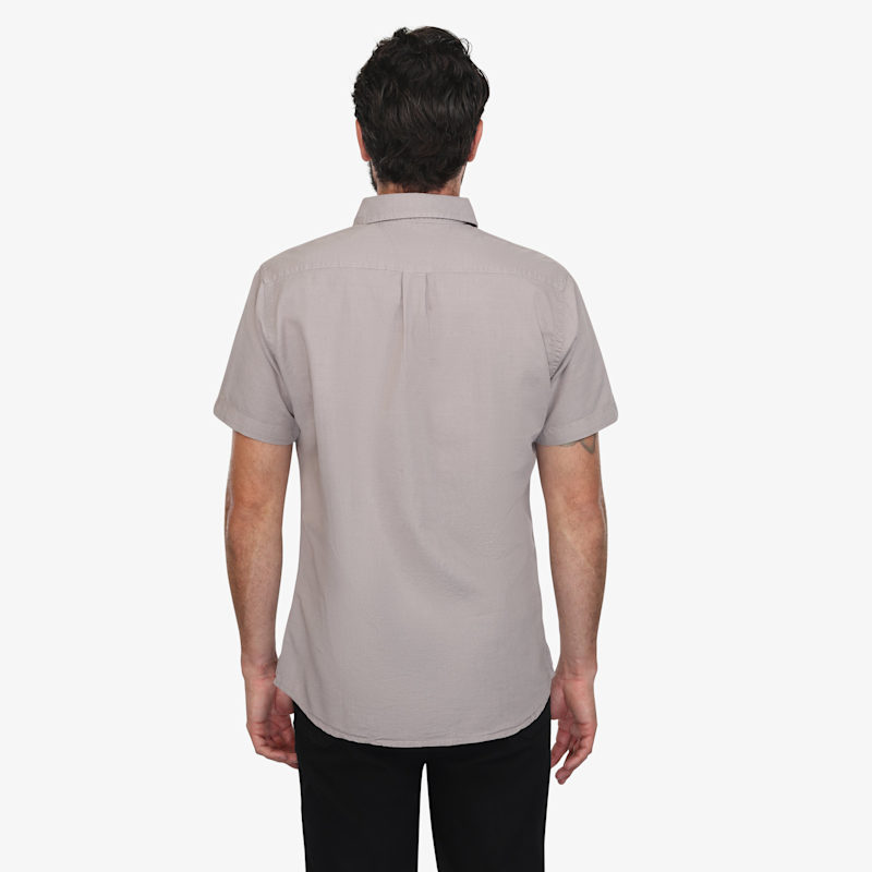 Thumbnail of Stone-Grey Washed Linen Shirt image