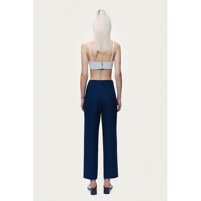 Thumbnail of Navy Straight-Leg Trousers image