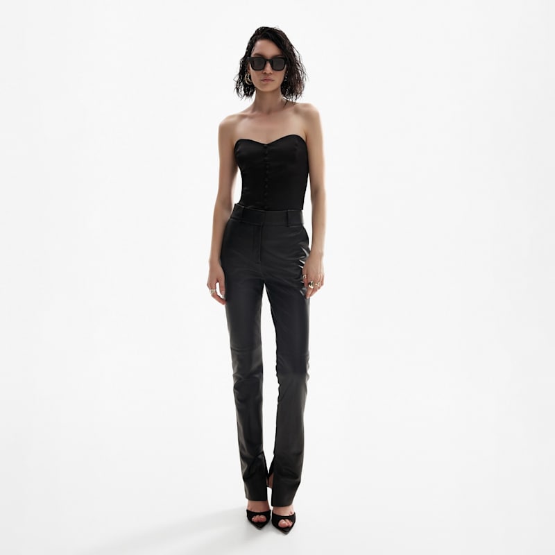 Thumbnail of Strapless Corset Top In Black image