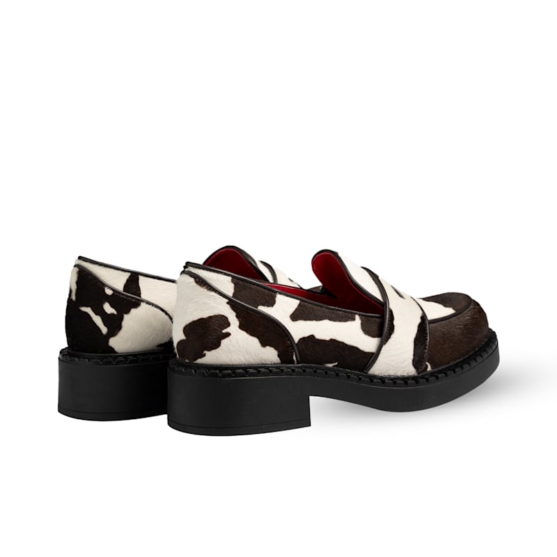 Thumbnail of Stratford Cow Print Calf Hair Loafers image