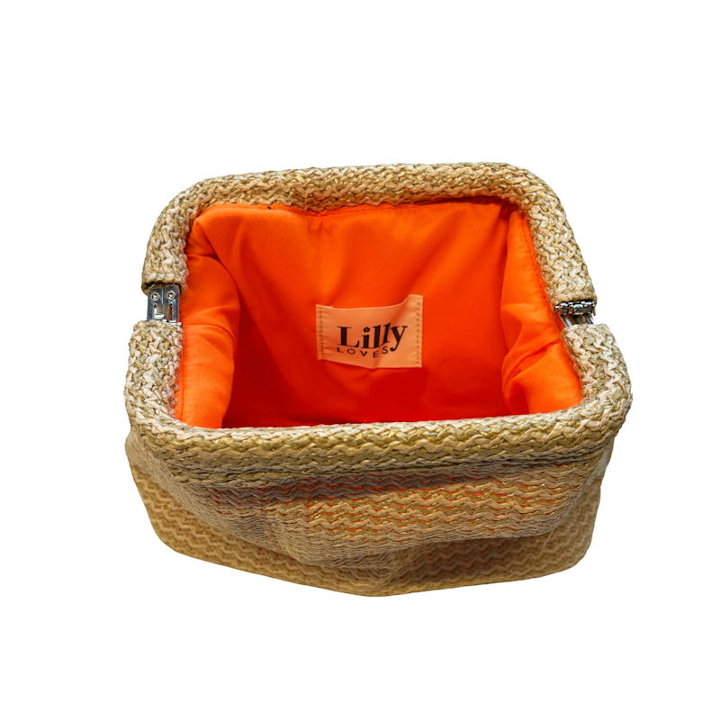 Thumbnail of Straw Contrast Lined Beach Clutch image