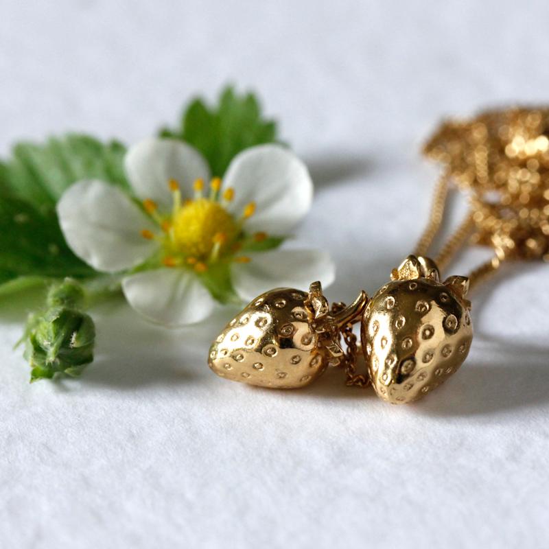Thumbnail of Strawberry Necklace - Small - Rose Gold image