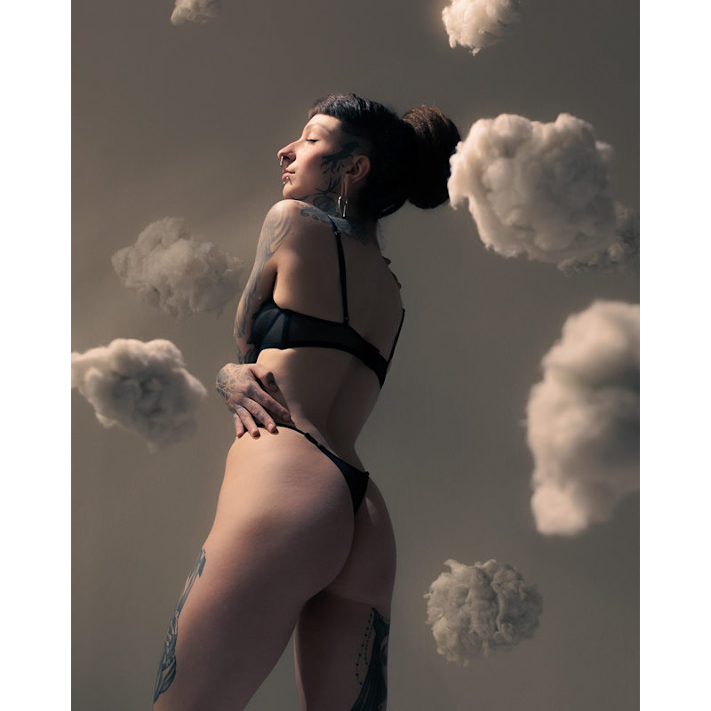 Thumbnail of Black Mesh Triangle Bralette image
