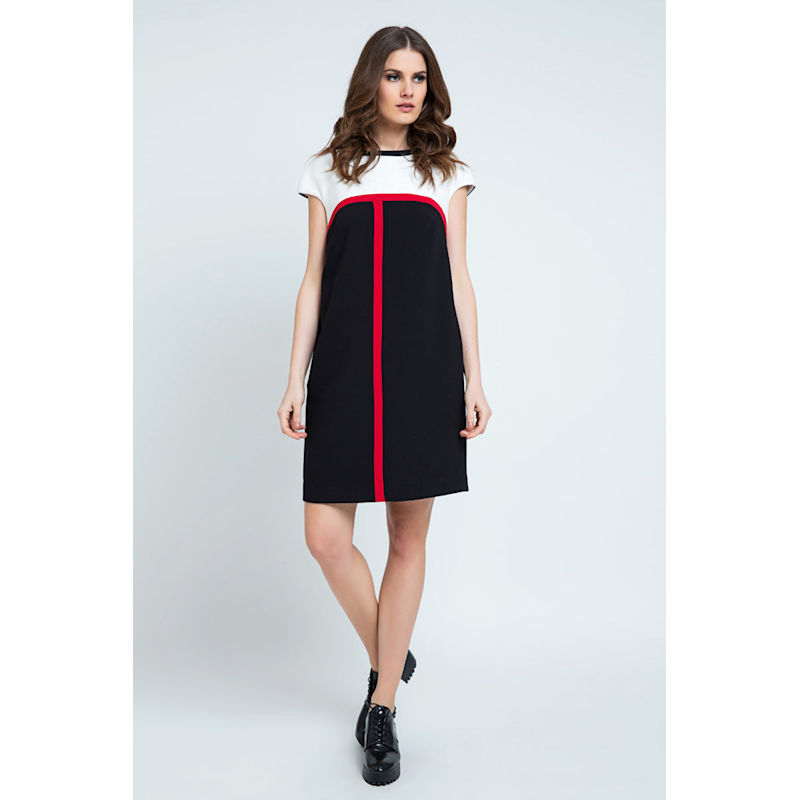 formal sack dress Stripe Detail | Conquista SN:STD15876