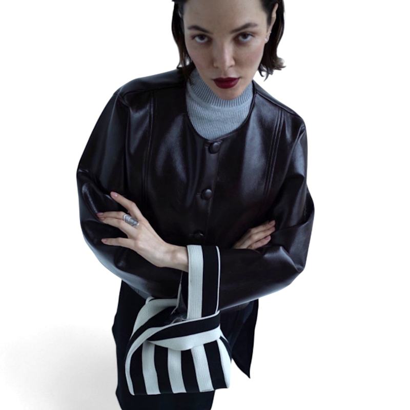Thumbnail of Striped Knitted Mini Tote Bag image