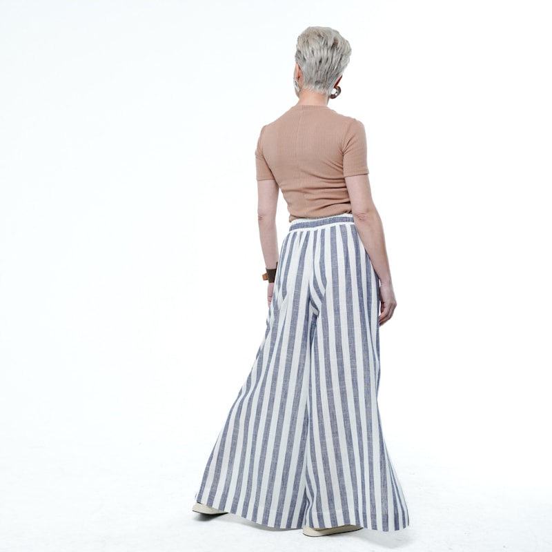 Thumbnail of Striped Linen Palazzo Pants image