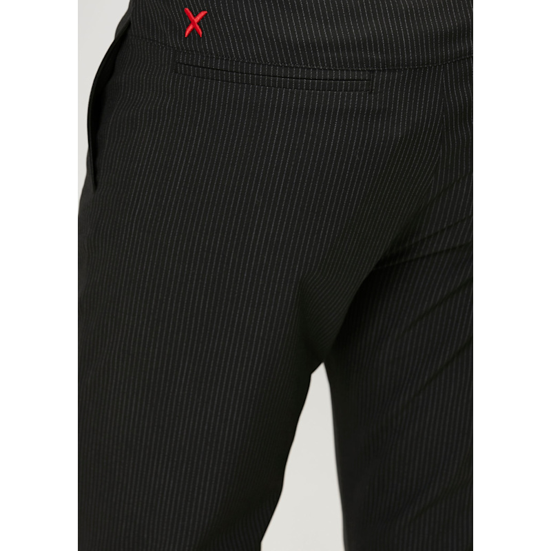 Thumbnail of Striped Woven Men Flare Pant - Black image