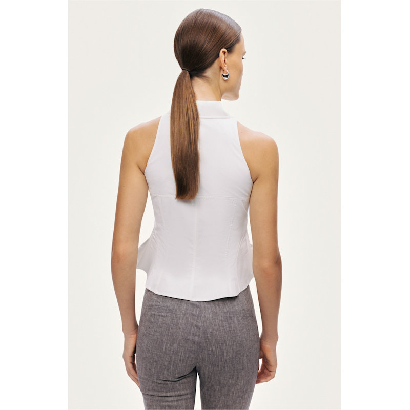Thumbnail of Structured Halter Peplum Top image