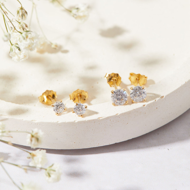 Thumbnail of Stud Cubic Zirconia Earrings image