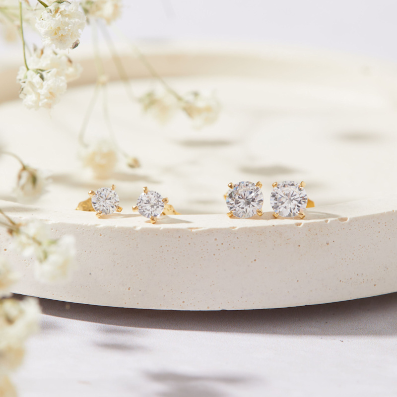 Thumbnail of Stud Cubic Zirconia Earrings image