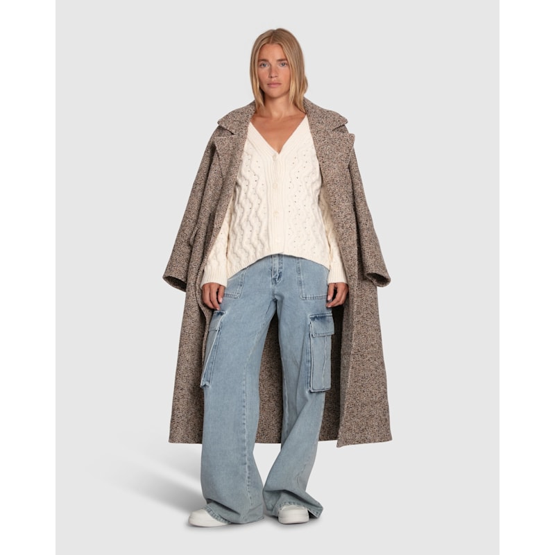 Thumbnail of Sugar Plum Chunky Cardigan - Cream image