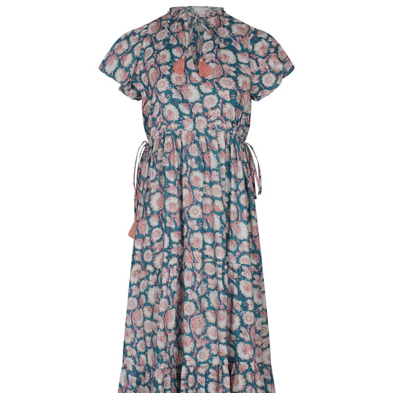 chinese dress ladies Red Big Points Cotton Summer dresses For Women Q670– FantasyLinen