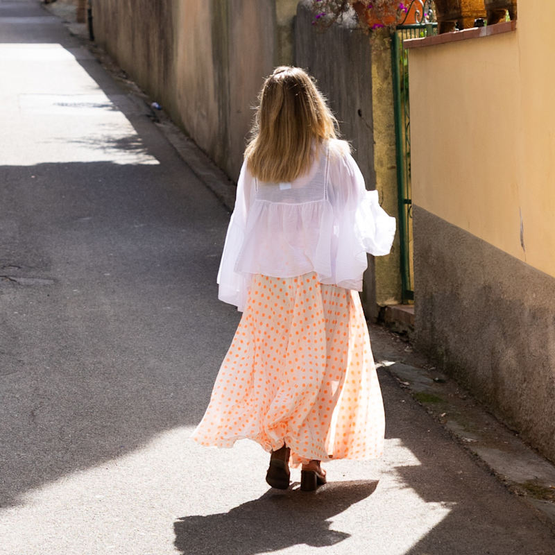 Thumbnail of Summer Dot Skirt - White image