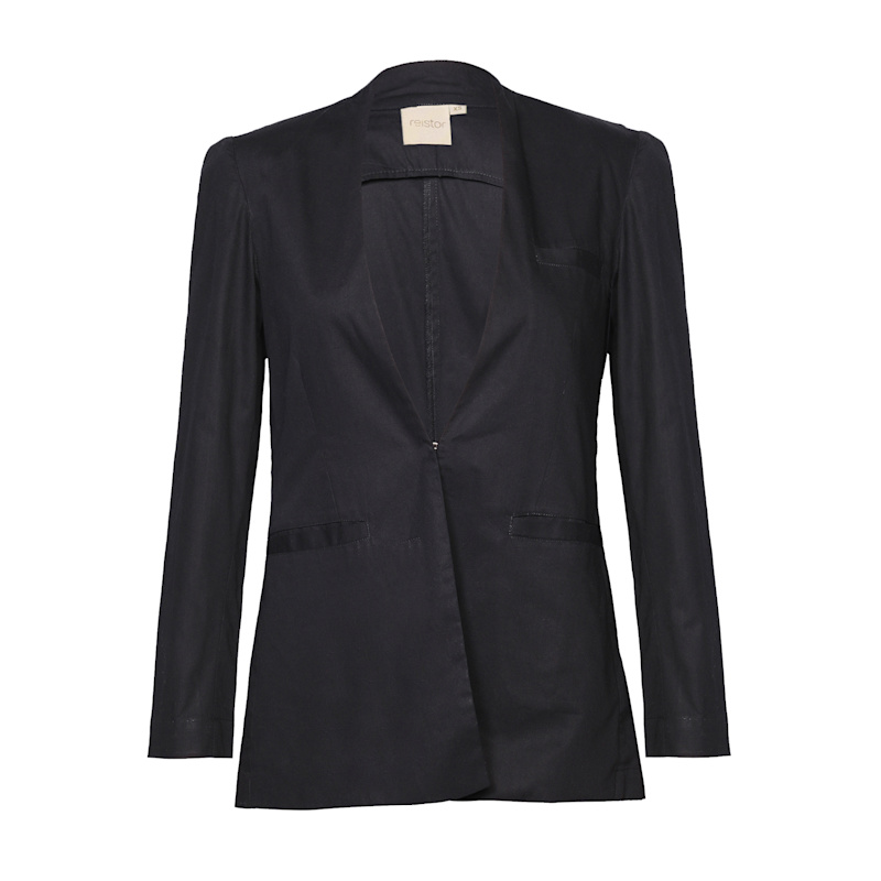 Thumbnail of Summer Heat Black Cotton Blazer image