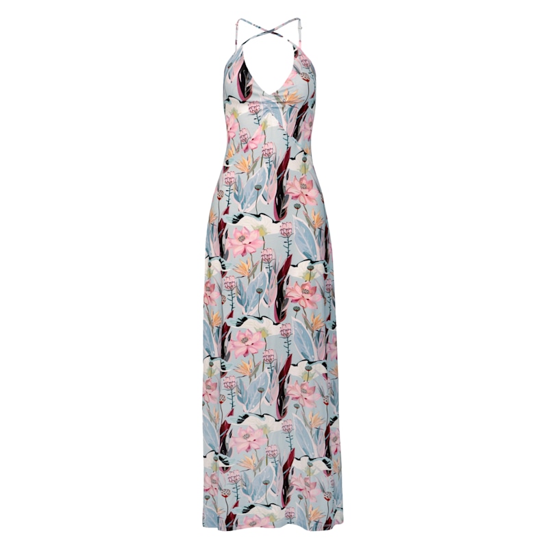 fitted lace wedding dress High Garden Maxi Dress in Linen Viscose – Rosie Assoulin main image 0