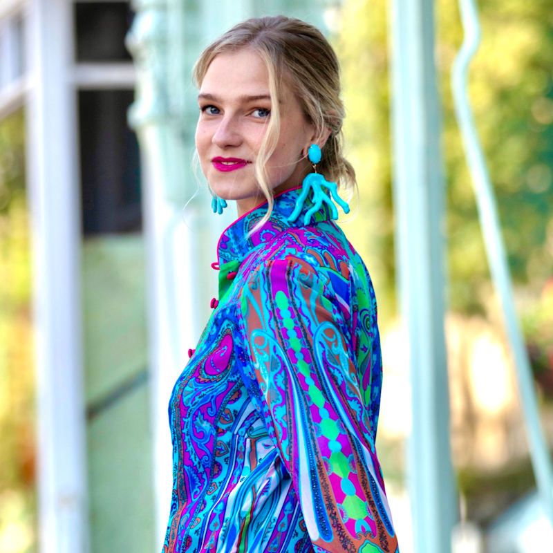 Thumbnail of Summer Paisley Lightweight Chiffon Selena Jacket image