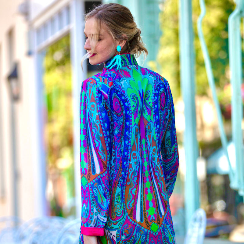 Thumbnail of Summer Paisley Lightweight Chiffon Selena Jacket image
