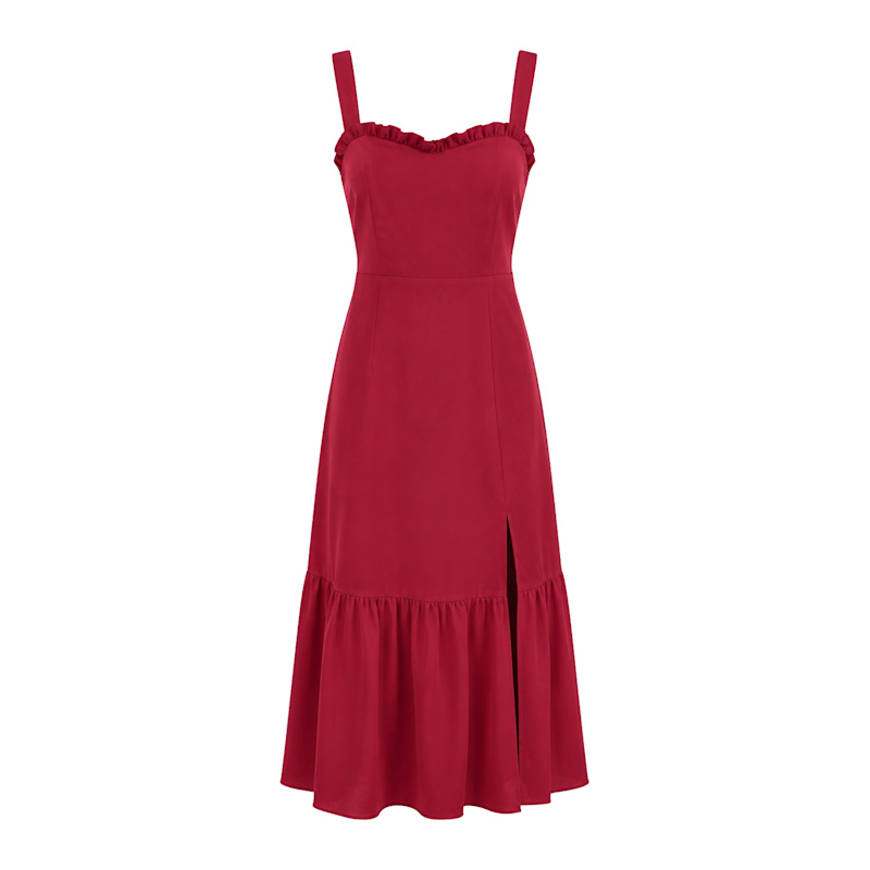 Summer Storm Midi Dress - Red | Belle & Bloom | Wolf & Badger