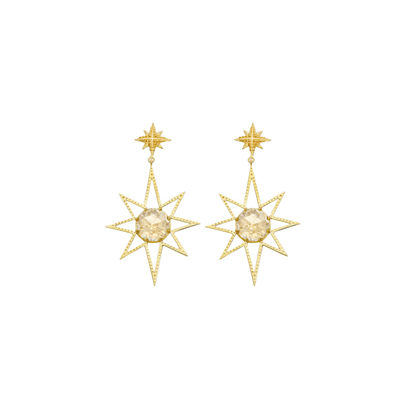 Thumbnail of Sunburst Earrings Gold image