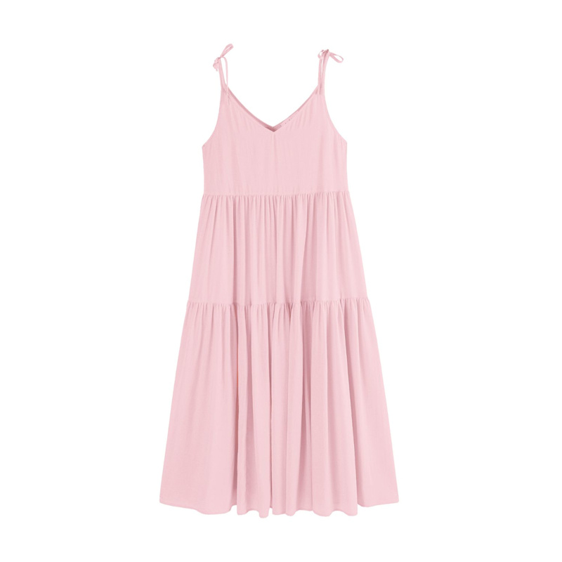 pink sunflower dress SUNFLOWER DRESS  STRAWBERRY PARIS
