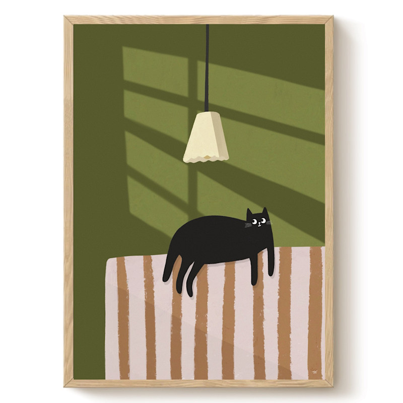 Thumbnail of Sunlight Cat - Art Print - A4 image