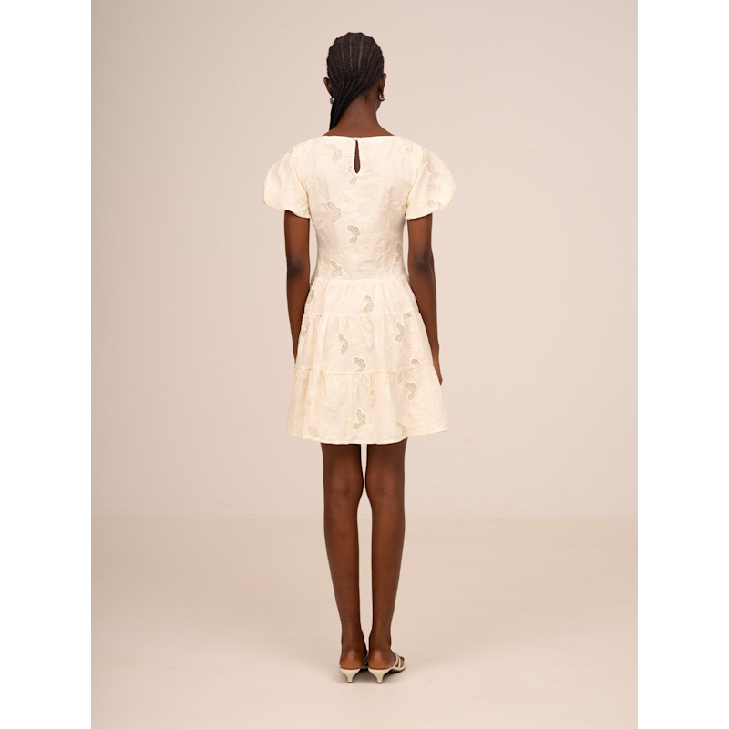 Thumbnail of Sunlit Cream Embroidered Dress image