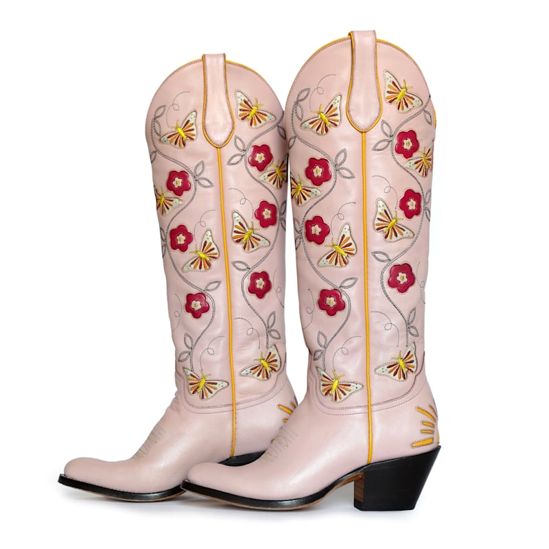 Thumbnail of Sunshine Blush Pink Cowboy Boots image